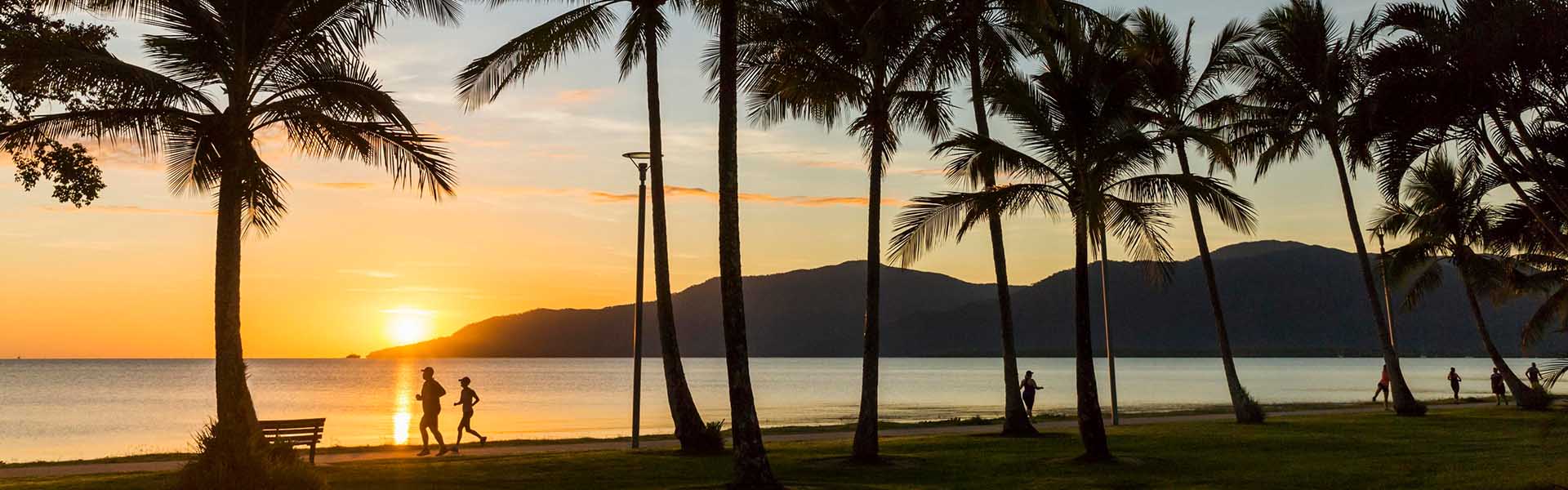 stunning sunset at tropical north Queensland