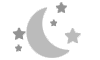 Stars and moon icon