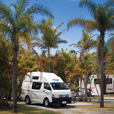 Cheapa Campa campervan at campsit